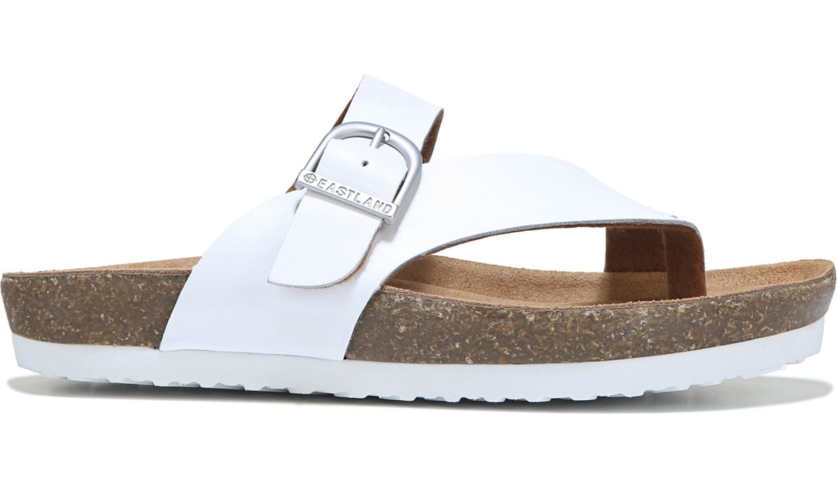 white memory foam sandals