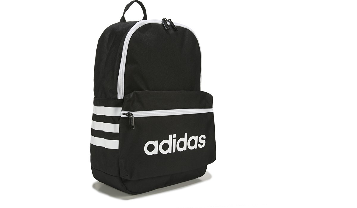 adidas Youth Classic 3S Backpack White, Bags, Famous Footwear